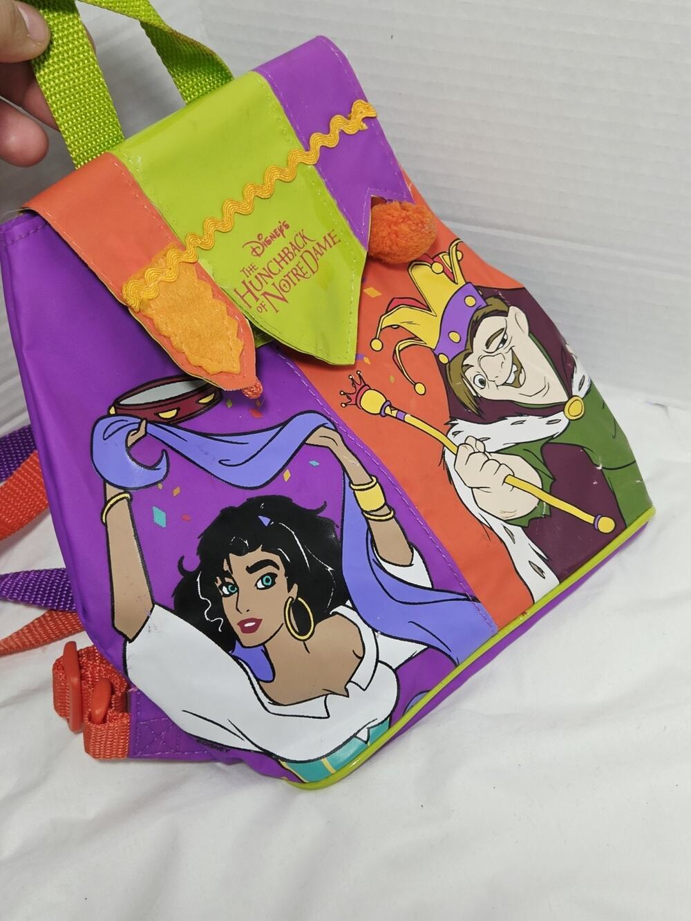 Disney Hunchback Of Notre Dame Mini Backpack Vtg 90's Retro Esmeralda Y2K